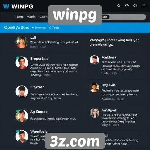 Feedback dos usuários sobre a interface do Winpg